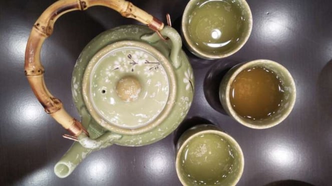 Chá Oolong em Amausan Uji Matcha