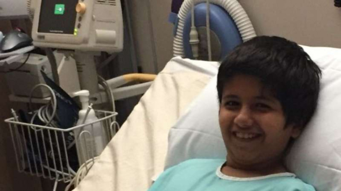 Ahmed, anak dari Arab Saudi yang sumbang sumsum tulang untuk adiknya.