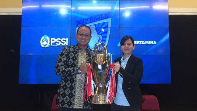 Acara pengundian babak nasional Piala Soeratin U-15 dan U-17