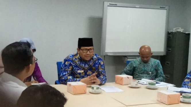 Komisioner Ombudsman, Dadan Suharmawijaya bertemu perwakilan pekerja Jalan Tol