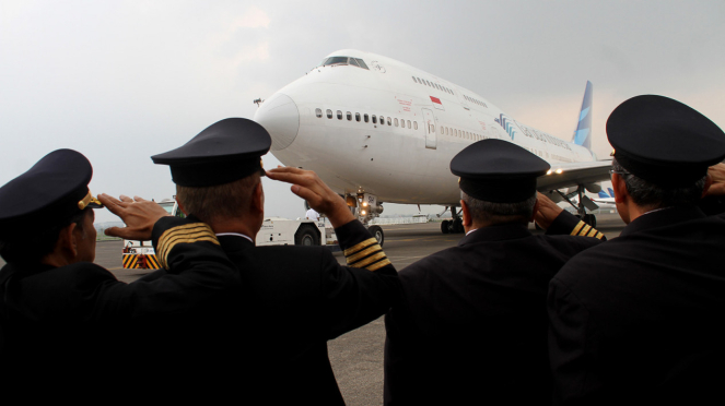 Garuda Indonesia Pensiunkan Pesawat Boeing 747-400