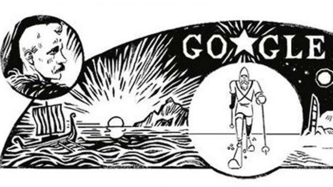 Google Doodle Fridtjof Nansen.