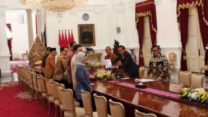 Pertemuan BPK dan Presiden Joko Widodo.