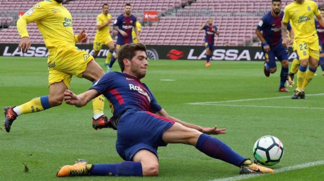 Pemain belakang Barcelona, Sergi Roberto