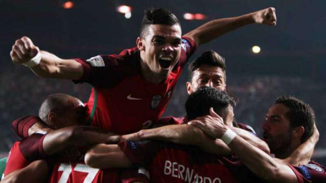 Selebrasi Timnas Portugal