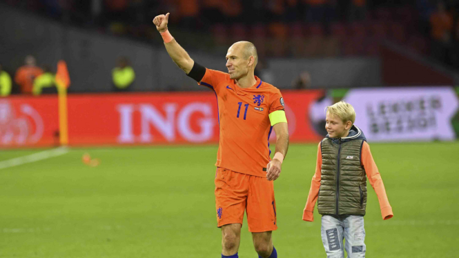 Tidak Lolos Piala Dunia 2018, Arjen Robben Pensiun