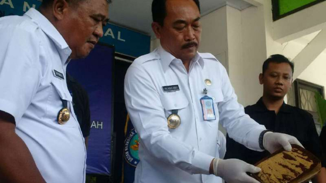 Gelar perkara pengungkapan upaya penyelundupan ganja dicampur kopi di kantor BNN Provinsi Jawa Tengah di Semarang pada Kamis, 12 Oktober 2017.