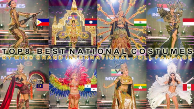 Delapan kostum nasional Miss Grand International 2017