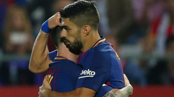 Striker Barcelona, Lionel Messi dan Luis Suarez