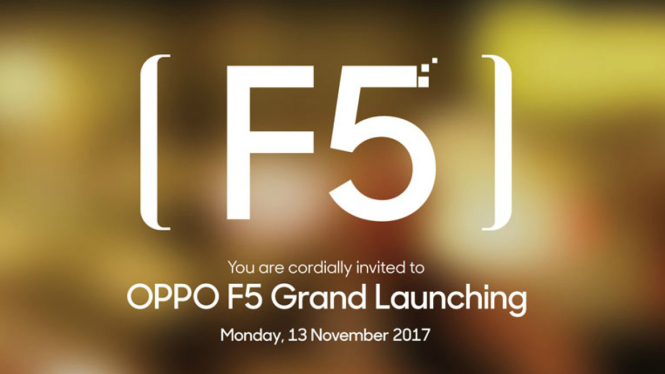 Undangan peluncuran Oppo F5