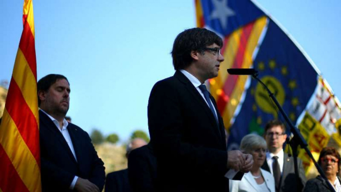 Presiden Katalunya, Carles Puigdemont.