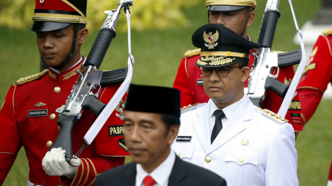 Pelantikan Gubernur dan Wagub DKI Jakarta, Anies Baswedan dan Sandiaga Uno
