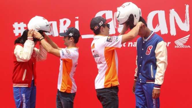 Kunjungan Marq Marquez dan Dani Pedrosa di Indonesia