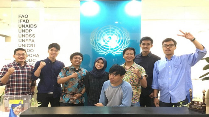 Atsushi Matsui bersama 2030 Youth Force Indonesia.