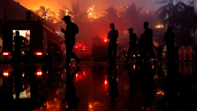 Kebakaran Hotel Kandawgyi di Myanmar