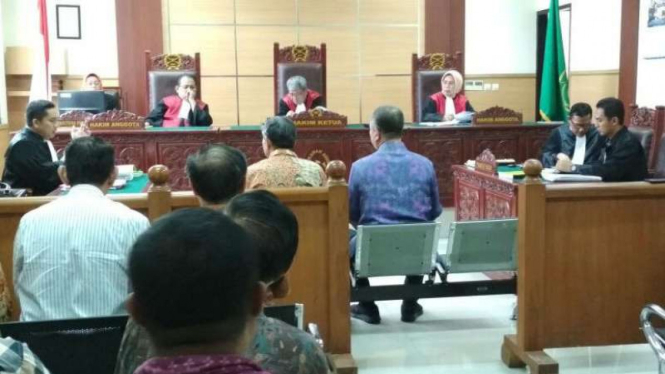 Sidang kasus pemalsuan Akta Autentik terhadap korban Adipurna Sukarti.