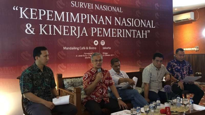 Survey Kepemimpinan nasional dan kinerja pemerintah.