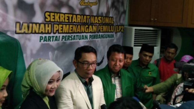 PPP saat mengumumkan dukungannya kepada Ridwan Kamil, Selasa, 24 Oktober 2017.