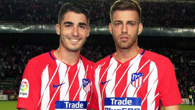 Pemain Atletico Madrid, Sergio Gonzalez dan Antonio Moya