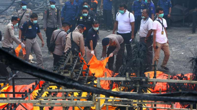 Kebakaran gudang mercon Tangerang