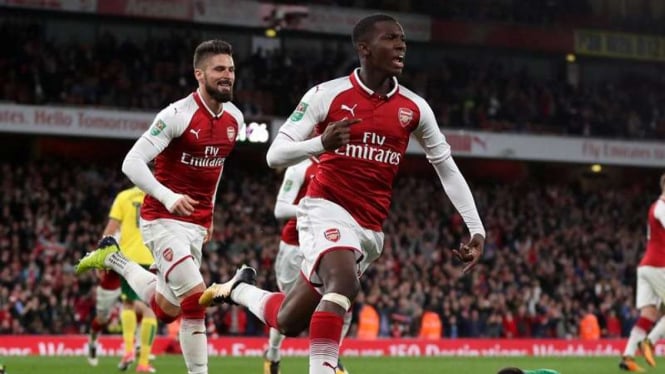 Penyerang muda Arsenal, Edward Nketiah