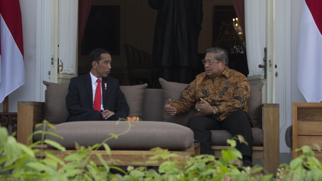 Presiden Joko Widodo Bertemu Presiden Ke-6 RI Susilo Bambang Yudhoyono 