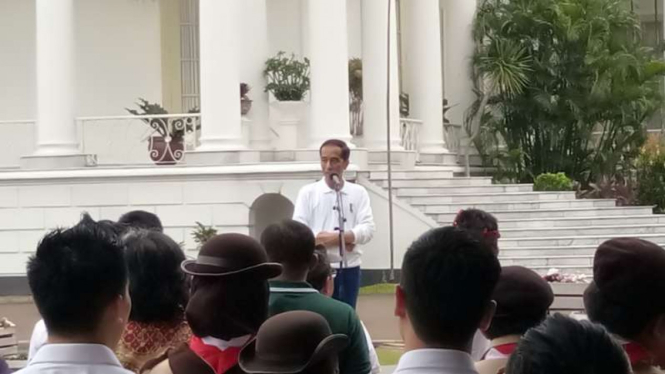 Suasana Sumpah Pemuda di Istana Bogor, (28/10/2017).