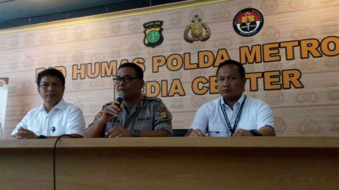 Konferensi pers kasus kebakaran gudang mercon di Kosambi, Tangerang.
