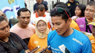 Sandiaga Uno Soroti Motor yang Melintas di Jalur Maraton