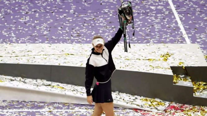 Petenis asal Denmark, Caroline Wozniacki raih juara WTA 2017