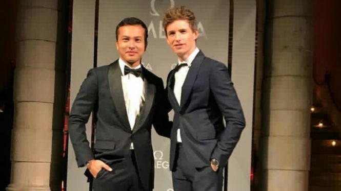 Nicholas Saputra dan Eddie Redmayne