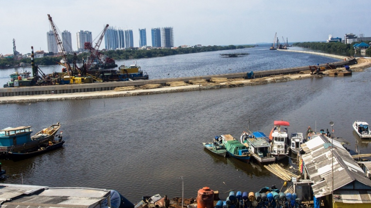 Foto Update Terbaru Proyek Tanggul Laut Raksasa Yang Cegah Pesisir Jawa ...