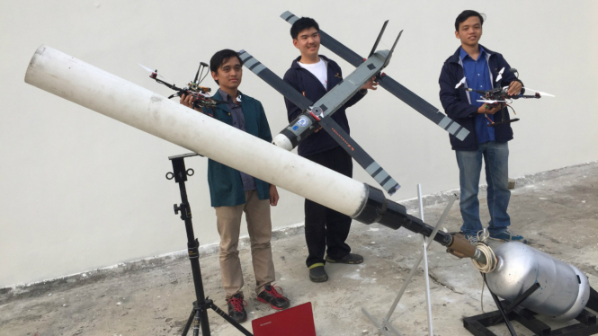 Drone Folding Wing karya mahasiswa ITB