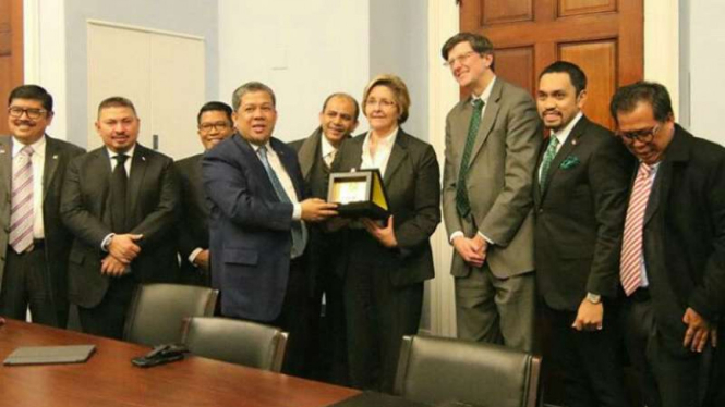 Wakil Ketua DPR RI Fahri Hamzah memimpin delegasi parlemen Indonesia bertemu sejumlah petinggi Amerika Serikat di Washington DC dan New York pada Rabu-Jumat, 1-3 November 2017.