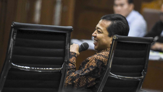 Setya Novanto Akhirnya Hadiri Sidang E-KTP.