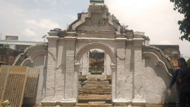 Lokasi temuan candi zaman Kerajaan Sriwijaya di Palembang.