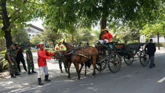 Kereta kuda yang akan digunakan saat pernikahan Kahiyang-Bobby.