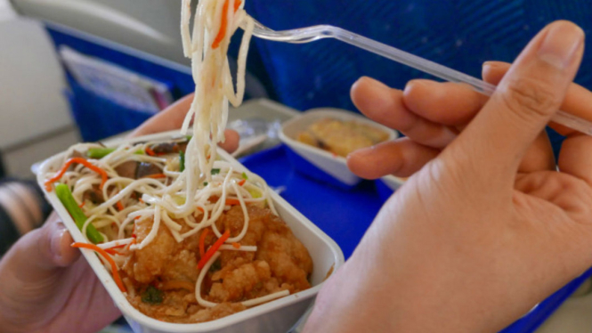 Makanan cepat saji di pesawat