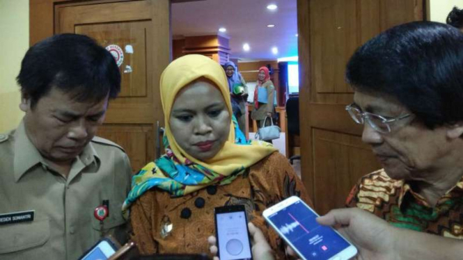 Ai Maryati Solihah, Komisioner Bidang Trafficking dan Eksploitasi KPAI, di Tangerang, Banten, pada Senin, 6 November 2017.