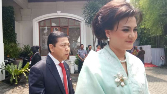 Ketua DPR Setya Novanto dan istri saat menghadiri pernikahan Kahiyang-Bobby beberapa waktu lalu.