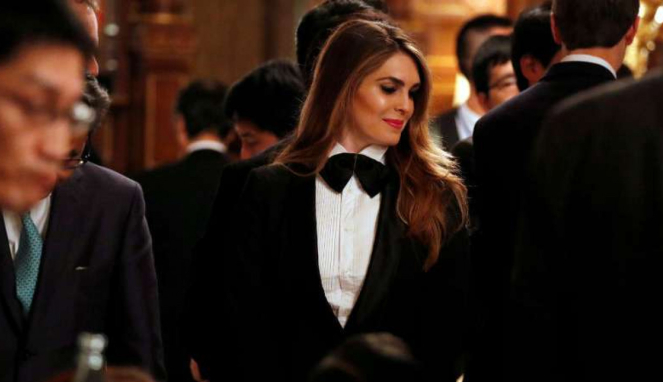 Hope Hicks di jamuan makan malam kenegaraan Jepang untuk Trump