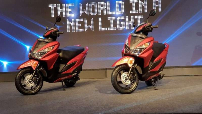 Honda Grazia di sela peluncuran di India.