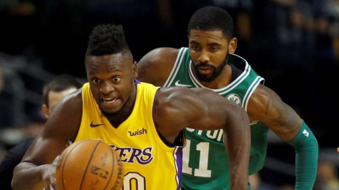 Pertandingan NBA antara Boston Celtics melawan Los Angeles Lakers