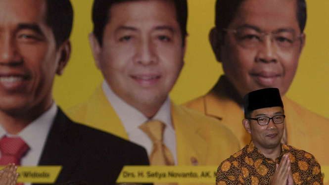 Partai Golkar saat deklarasi dukung Ridwan Kamil untuk Pilgub Jabar 2018