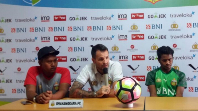 Konferensi pers Bhayangkara FC jelang melawan Persija Jakarta