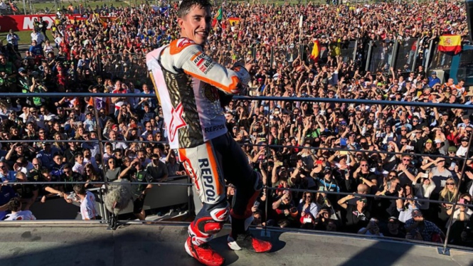 Pembalap Repsol Honda, Marc Marquez