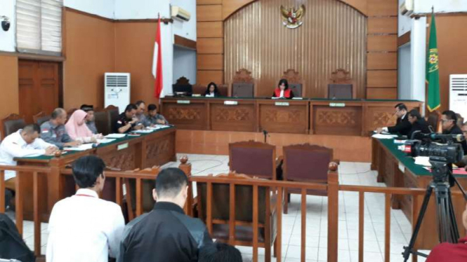 Sidang praperadilan Jonru Ginting di Pengadilan Negeri Jakarta Selatan.