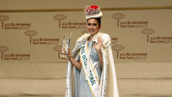 Kevin Liliana menjadi Pemenang Miss International 2017