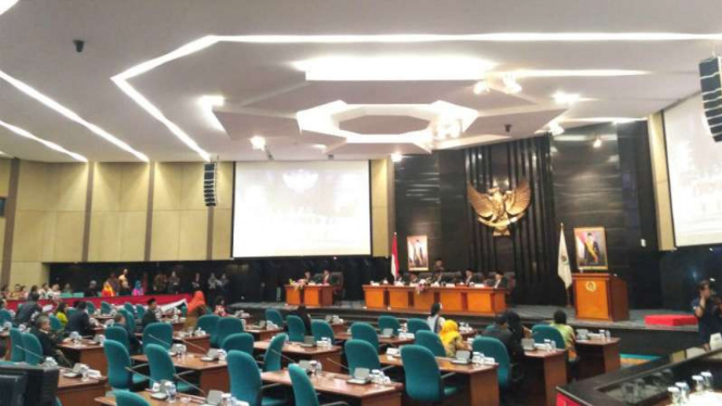 Sidang paripurna DPRD DKI Jakarta, Rabu, 15 November 2017