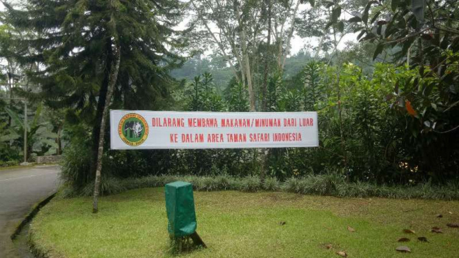 Taman Safari Indonesia -Bogor melarang pengunjung membawa makanan dan minuman